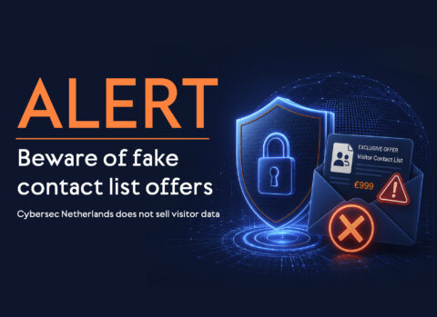 Please be aware: Cybersec Netherlands does not sell visitor or participant data